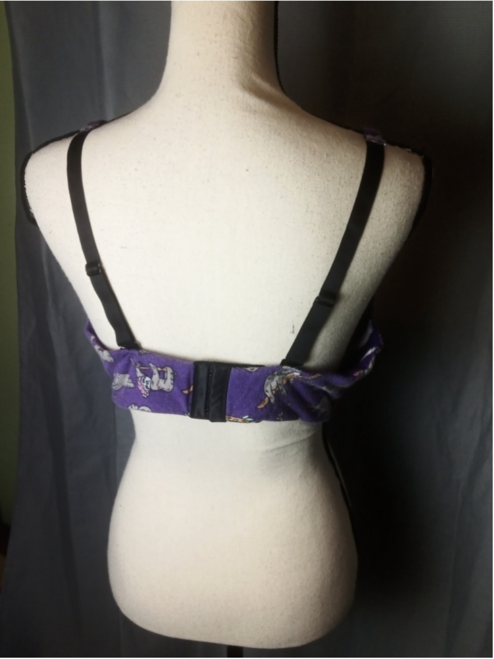 Women's MeUndies Purple Sloth Print Bralette XL - Picture 2 of 4